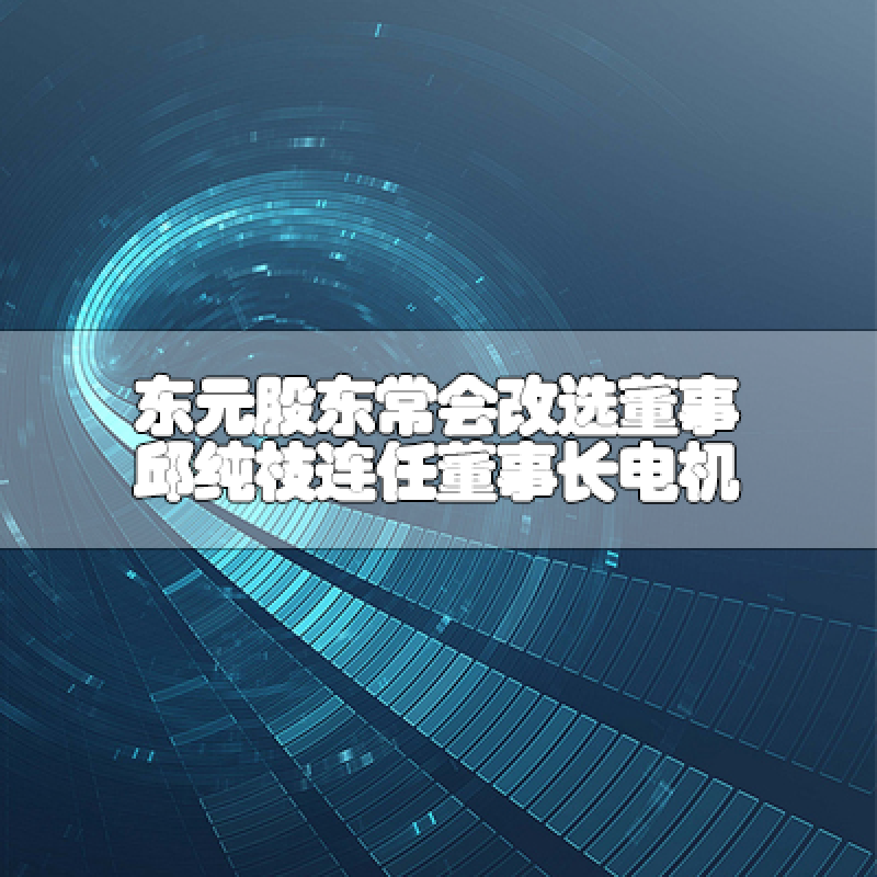 東元股東常會改選董事 邱純枝連任董事長電機